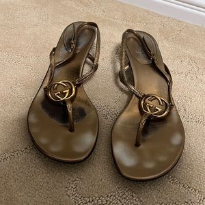 GUCCI Sandals GOLD
